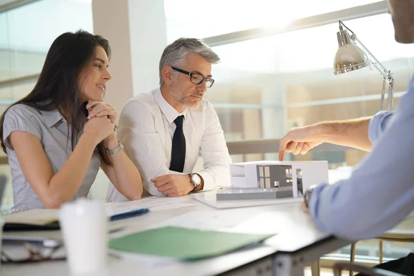 Team Architects Working Together Project — Stock Photo, Image