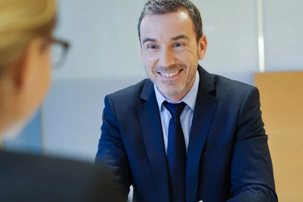 Donna Esecutiva Che Colloquio Lavoro — Foto Stock