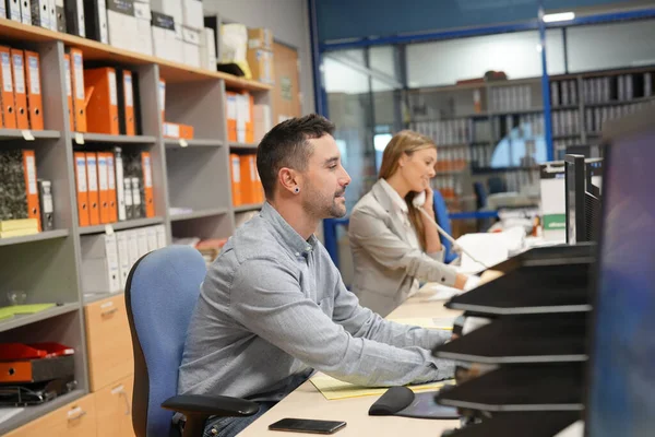 Arbeiders Het Accountantskantoor — Stockfoto