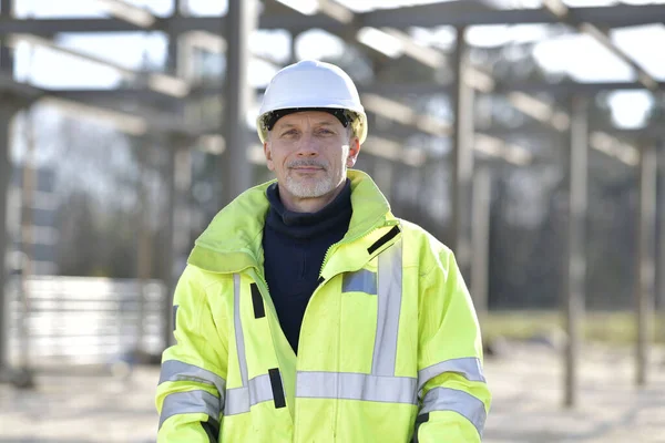 Construction Manager Building Site — Stock Photo, Image