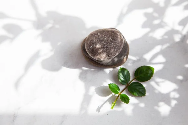 Stenen Geïsoleerd Witte Achtergrond — Stockfoto