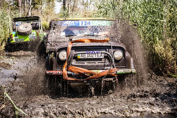 ATL trofeum 2016. III etap offroad trofeum mistrzostw Ukrainy. — Zdjęcie stockowe