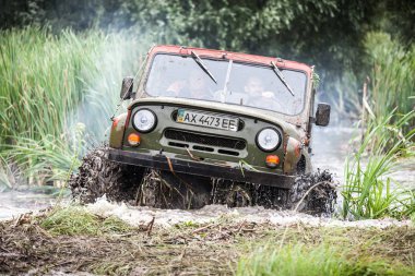 Özel Off-Road kupa Uaz 469 inşa yüksek hızda bataklık bırakır.