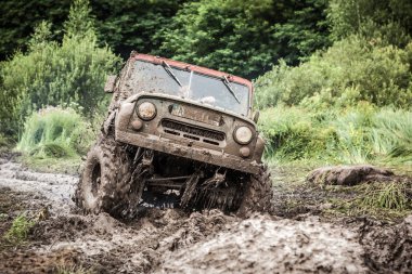 Özel Off-Road kupa Uaz 469 çamur çukur geçen inşa.
