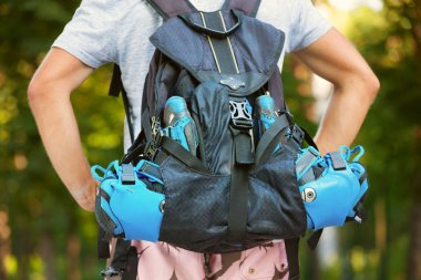 Genç erkek paten patenci rulo sırt çantası - ateş behin