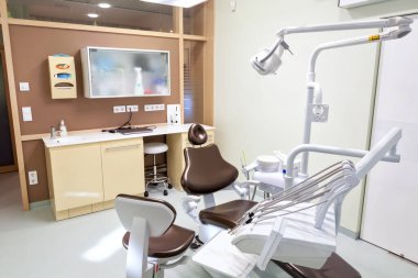 Burası modern diş sağlığı kliniğinin içi..