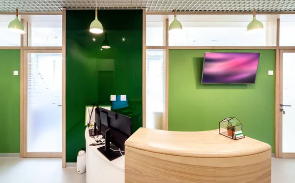 Interior Design Moderno Ingresso Alla Clinica Dentistica — Foto Stock