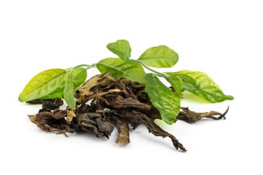 Kuru jasmin çay yaprakları.