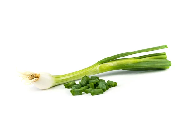 Uien blad plantaardige. — Stockfoto