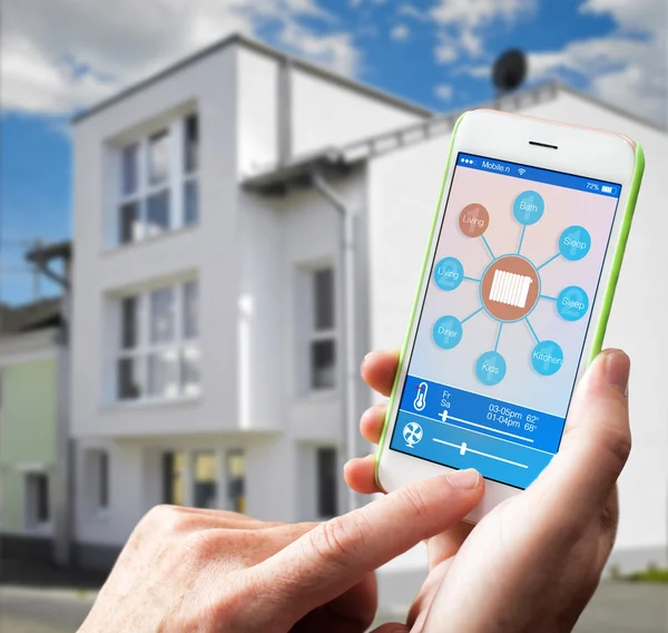 Smart Home Home Haussteuerung, Hausautomation — Stockfoto