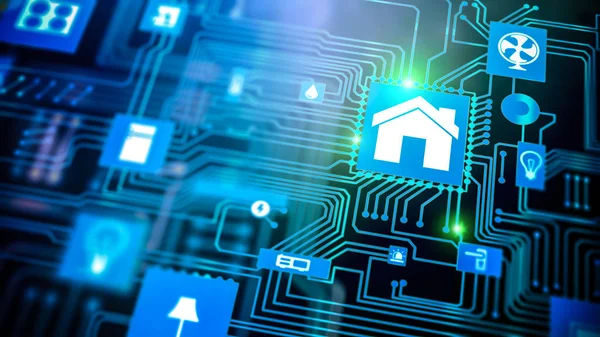 Dispositivo Smart Home - Controllo domestico — Foto Stock