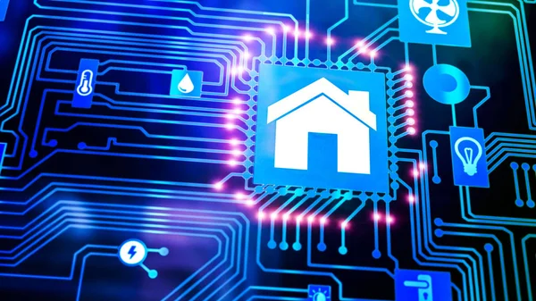 Dispositivo Smart Home - Controllo domestico — Foto Stock