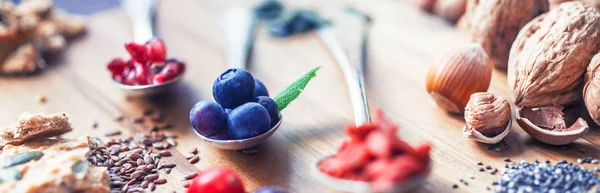 Superfood, gezonde superfoods — Stockfoto