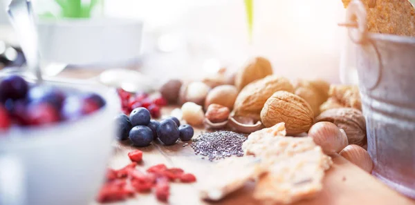 Superfood, gezonde superfoods — Stockfoto