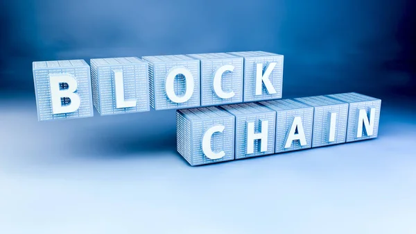 Concepto de cifrado Blockchain — Foto de Stock