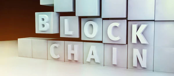 Concepto de cifrado Blockchain — Foto de Stock