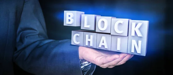 Concepto de cifrado Blockchain — Foto de Stock