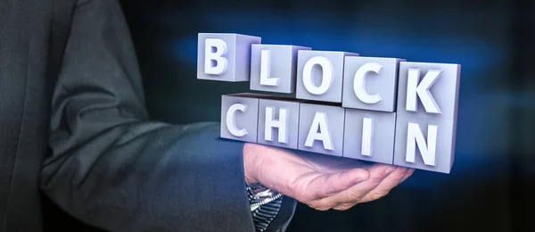 Concepto de cifrado Blockchain — Foto de Stock