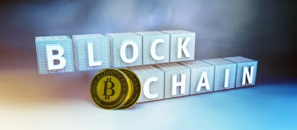 Concepto de cifrado Blockchain — Foto de Stock