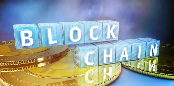 Concepto de cifrado Blockchain — Foto de Stock