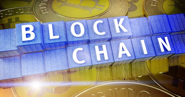 Concepto de cifrado Blockchain — Foto de Stock