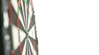 dart tahtası üzerinde Bullseye isabet 