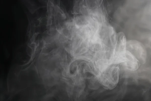 Καπνός σε μαύρο φόντο — Φωτογραφία Αρχείου