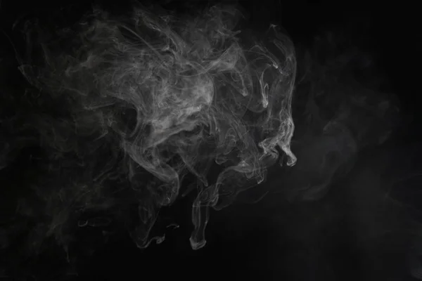 Smoke on black background — Stock Photo, Image