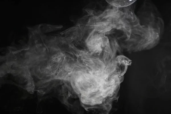 Kouř na černém pozadí — Stock fotografie