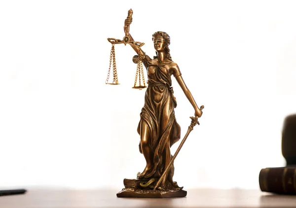 Lady rättvisa staty — Stockfoto