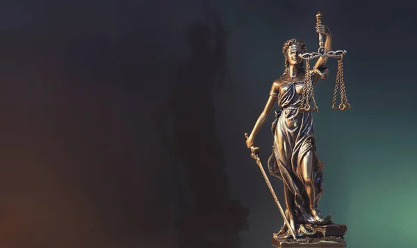 Lady rättvisa staty — Stockfoto