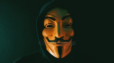 Anonim bilgisayar hacker giyen maskesi