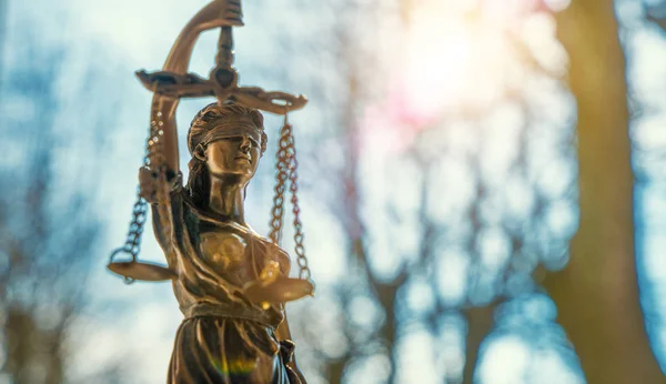 Igazságügyi Lady szobor — Stock Fotó