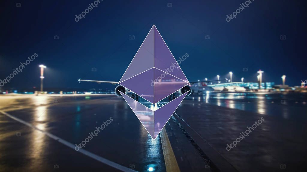 Ethereum security computer encryption concept for online banking and secure payment technology