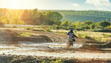 Motocross Mx toprak yolda sürme binici