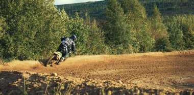Motocross Mx toprak yolda sürme binici