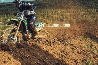 Motocross Mx toprak yolda sürme binici