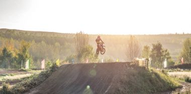 Motocross Mx toprak yolda sürme binici