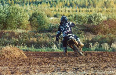 Motocross Mx toprak yolda sürme binici