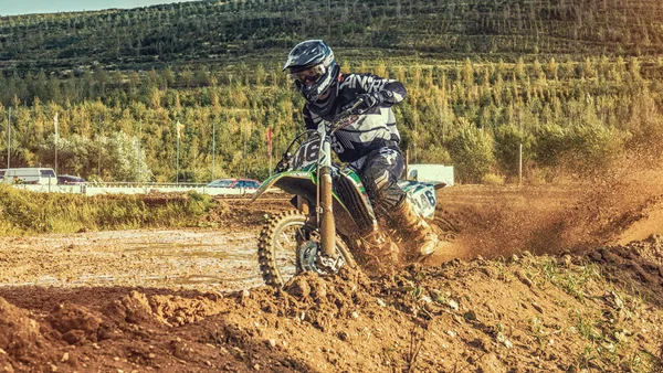 Motocross Mx toprak yolda sürme binici