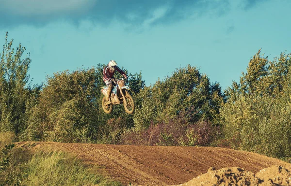 Motocross Mx toprak yolda sürme binici