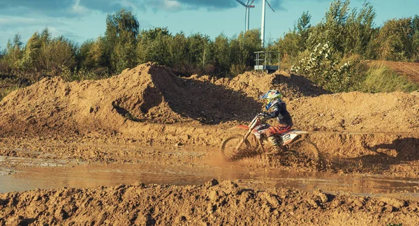 Motocross Mx toprak yolda sürme binici