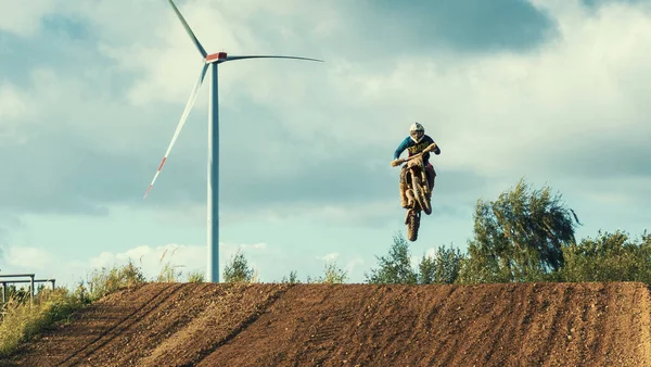 Motocross Mx toprak yolda sürme binici