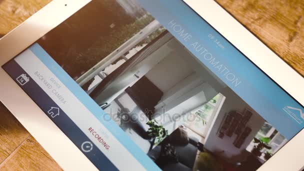 Smart Home Gerät - Heimsteuerung — Stockvideo