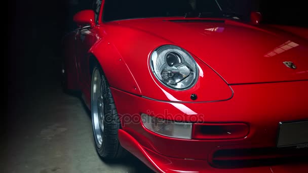 Vintage Porsche 911 bil — Stockvideo