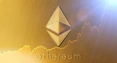 Ethereum money with chart clipart