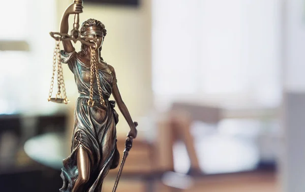Статуя Правосудия Леди Судья Юстиция Римская Богиня Правосудия Юстиция Адвокатской — стоковое фото