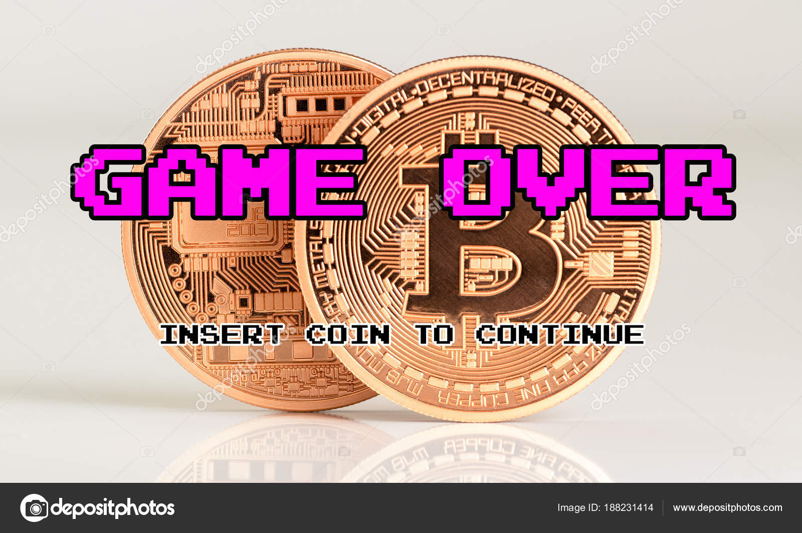 Cryptocurrency Bitcoin Btc Virtual Money World Map Background Game Crash Stock Editorial Photo C Aa W 188231414