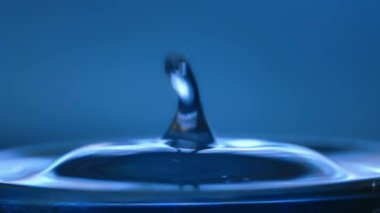 Yüksek hızlı kamera ile çekim su damlası.