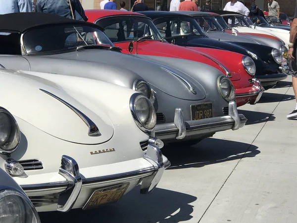 Лос Анджелес Калифорния Апреля 2018 Года Классические Автомобили Porsche Автосалоне — стоковое фото